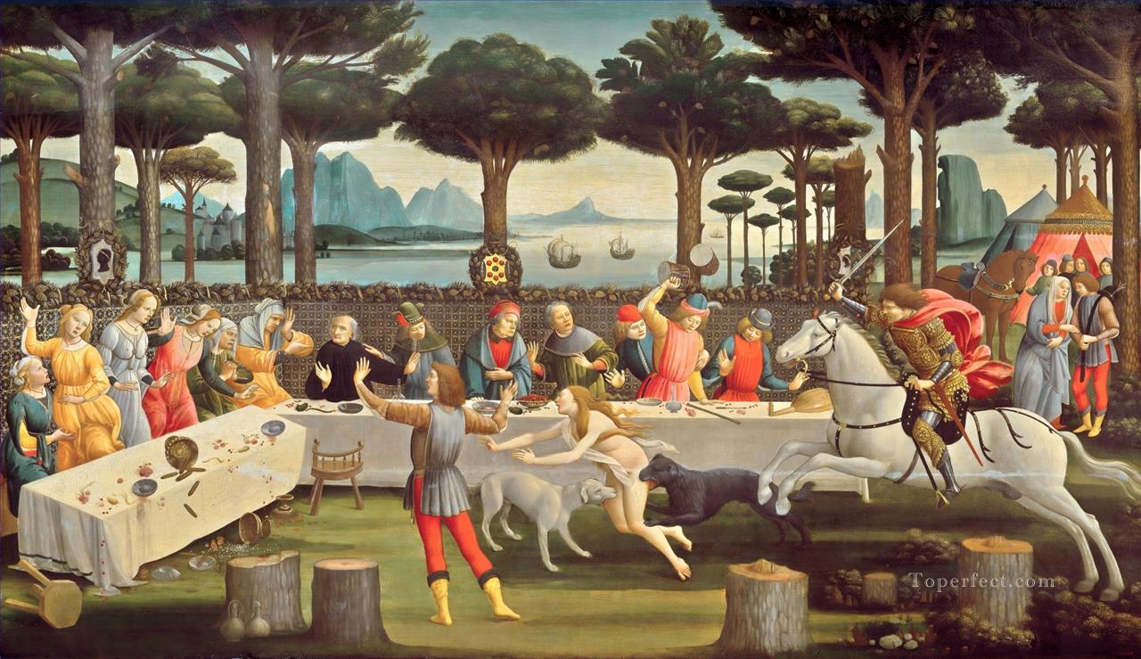 Nastagio tercero Sandro Botticelli Pintura al óleo
